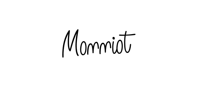 How to make Monniot name signature. Use Angelique-Rose-font-FFP style for creating short signs online. This is the latest handwritten sign. Monniot signature style 5 images and pictures png