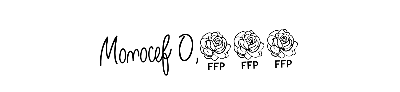 Use a signature maker to create a handwritten signature online. With this signature software, you can design (Angelique-Rose-font-FFP) your own signature for name Monocef O,200. Monocef O,200 signature style 5 images and pictures png