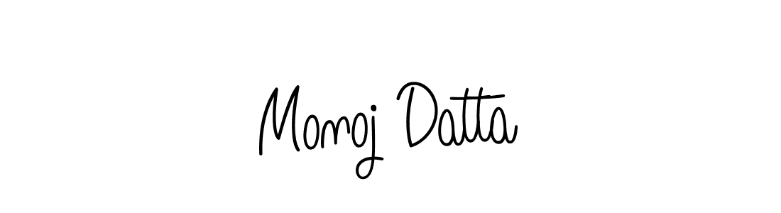 Make a beautiful signature design for name Monoj Datta. With this signature (Angelique-Rose-font-FFP) style, you can create a handwritten signature for free. Monoj Datta signature style 5 images and pictures png