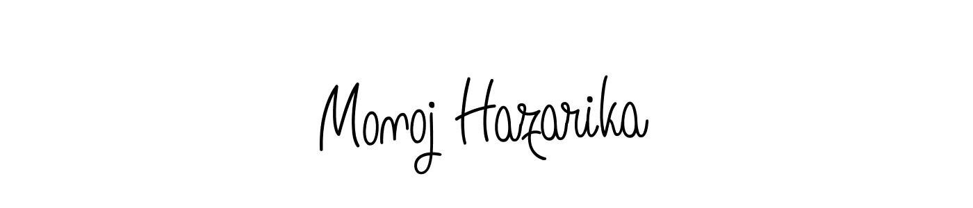 Here are the top 10 professional signature styles for the name Monoj Hazarika. These are the best autograph styles you can use for your name. Monoj Hazarika signature style 5 images and pictures png