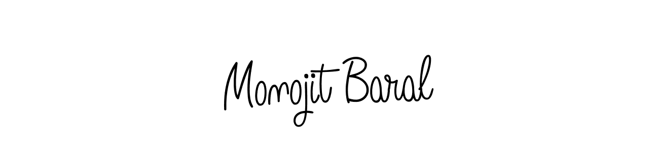 Create a beautiful signature design for name Monojit Baral. With this signature (Angelique-Rose-font-FFP) fonts, you can make a handwritten signature for free. Monojit Baral signature style 5 images and pictures png
