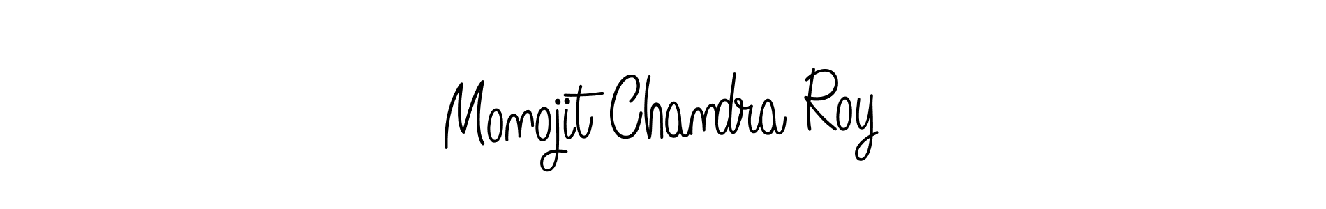 Make a beautiful signature design for name Monojit Chandra Roy. With this signature (Angelique-Rose-font-FFP) style, you can create a handwritten signature for free. Monojit Chandra Roy signature style 5 images and pictures png