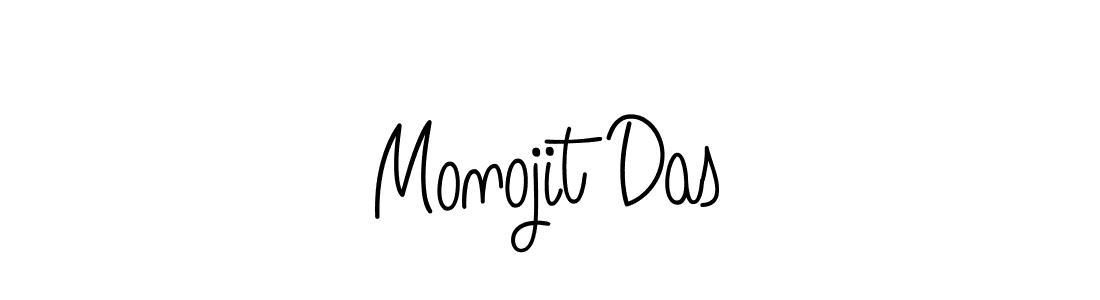 You should practise on your own different ways (Angelique-Rose-font-FFP) to write your name (Monojit Das) in signature. don't let someone else do it for you. Monojit Das signature style 5 images and pictures png