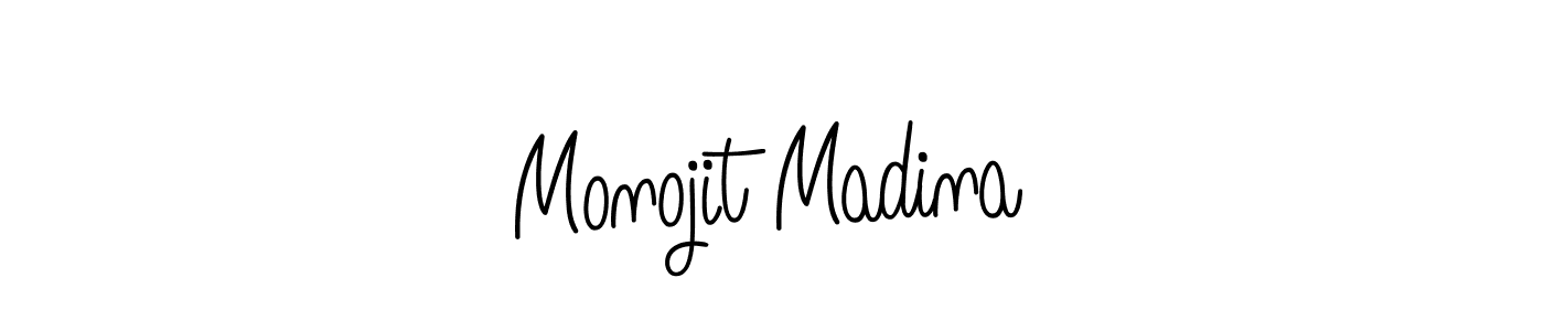 Once you've used our free online signature maker to create your best signature Angelique-Rose-font-FFP style, it's time to enjoy all of the benefits that Monojit Madina name signing documents. Monojit Madina signature style 5 images and pictures png