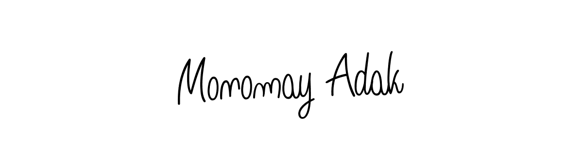 You can use this online signature creator to create a handwritten signature for the name Monomay Adak. This is the best online autograph maker. Monomay Adak signature style 5 images and pictures png