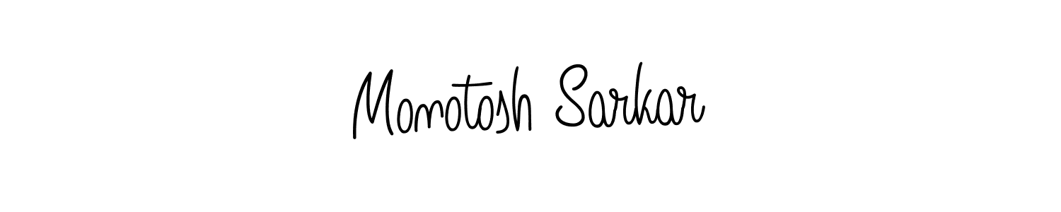 Make a beautiful signature design for name Monotosh Sarkar. Use this online signature maker to create a handwritten signature for free. Monotosh Sarkar signature style 5 images and pictures png