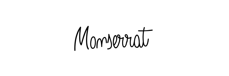 Make a beautiful signature design for name Monserrat. With this signature (Angelique-Rose-font-FFP) style, you can create a handwritten signature for free. Monserrat signature style 5 images and pictures png