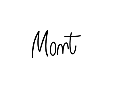 You should practise on your own different ways (Angelique-Rose-font-FFP) to write your name (Mont) in signature. don't let someone else do it for you. Mont signature style 5 images and pictures png