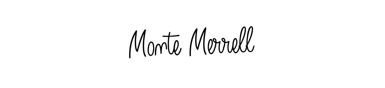 How to Draw Monte Merrell signature style? Angelique-Rose-font-FFP is a latest design signature styles for name Monte Merrell. Monte Merrell signature style 5 images and pictures png