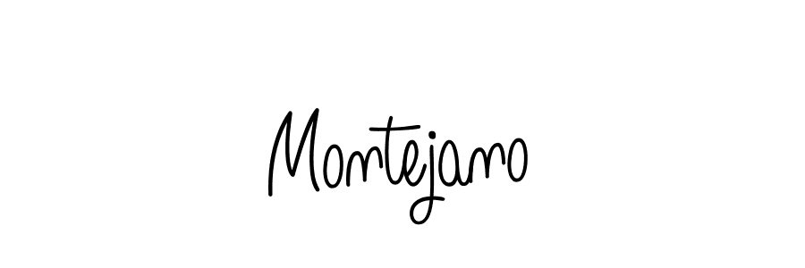 Make a beautiful signature design for name Montejano. With this signature (Angelique-Rose-font-FFP) style, you can create a handwritten signature for free. Montejano signature style 5 images and pictures png