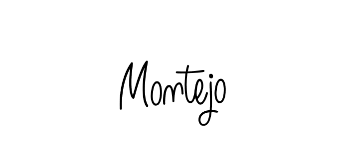 You should practise on your own different ways (Angelique-Rose-font-FFP) to write your name (Montejo) in signature. don't let someone else do it for you. Montejo signature style 5 images and pictures png