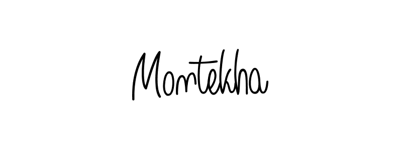 How to make Montekha signature? Angelique-Rose-font-FFP is a professional autograph style. Create handwritten signature for Montekha name. Montekha signature style 5 images and pictures png