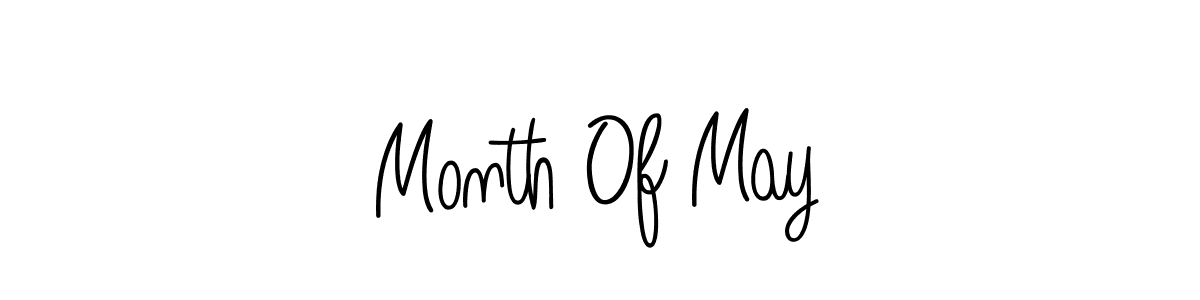 How to make Month Of May name signature. Use Angelique-Rose-font-FFP style for creating short signs online. This is the latest handwritten sign. Month Of May signature style 5 images and pictures png