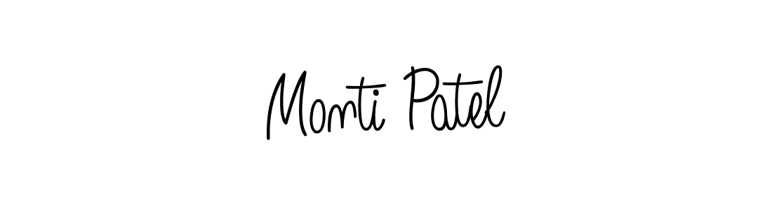 How to make Monti Patel name signature. Use Angelique-Rose-font-FFP style for creating short signs online. This is the latest handwritten sign. Monti Patel signature style 5 images and pictures png