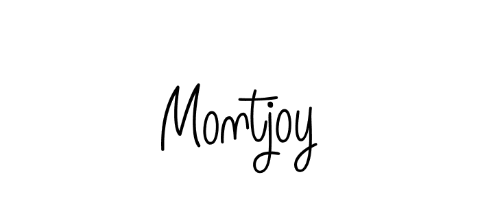 Make a beautiful signature design for name Montjoy. With this signature (Angelique-Rose-font-FFP) style, you can create a handwritten signature for free. Montjoy signature style 5 images and pictures png