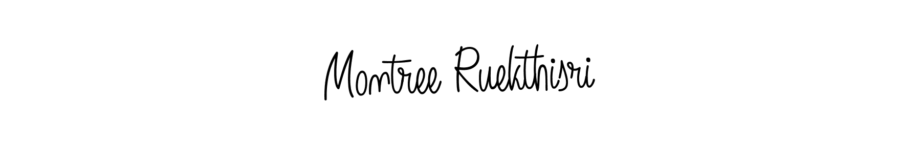 Design your own signature with our free online signature maker. With this signature software, you can create a handwritten (Angelique-Rose-font-FFP) signature for name Montree Ruekthisri. Montree Ruekthisri signature style 5 images and pictures png