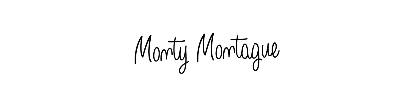 Make a beautiful signature design for name Monty Montague. Use this online signature maker to create a handwritten signature for free. Monty Montague signature style 5 images and pictures png