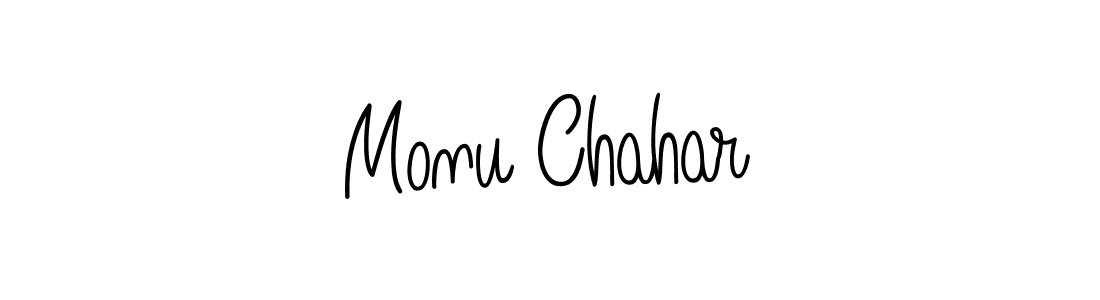 How to Draw Monu Chahar signature style? Angelique-Rose-font-FFP is a latest design signature styles for name Monu Chahar. Monu Chahar signature style 5 images and pictures png