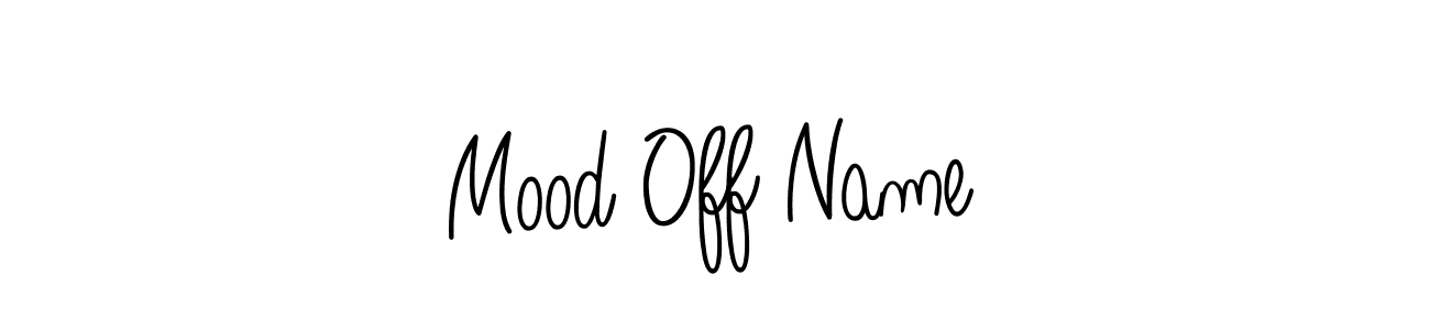 Make a beautiful signature design for name Mood Off Name. With this signature (Angelique-Rose-font-FFP) style, you can create a handwritten signature for free. Mood Off Name signature style 5 images and pictures png