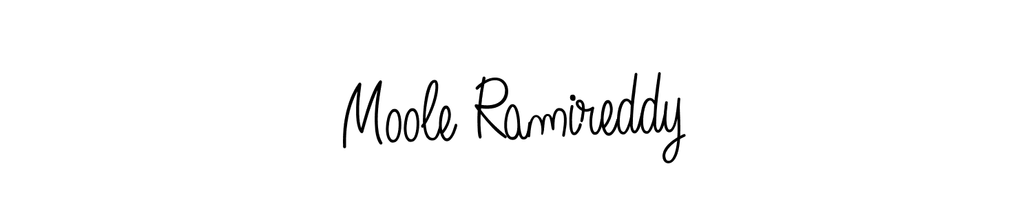 It looks lik you need a new signature style for name Moole Ramireddy. Design unique handwritten (Angelique-Rose-font-FFP) signature with our free signature maker in just a few clicks. Moole Ramireddy signature style 5 images and pictures png