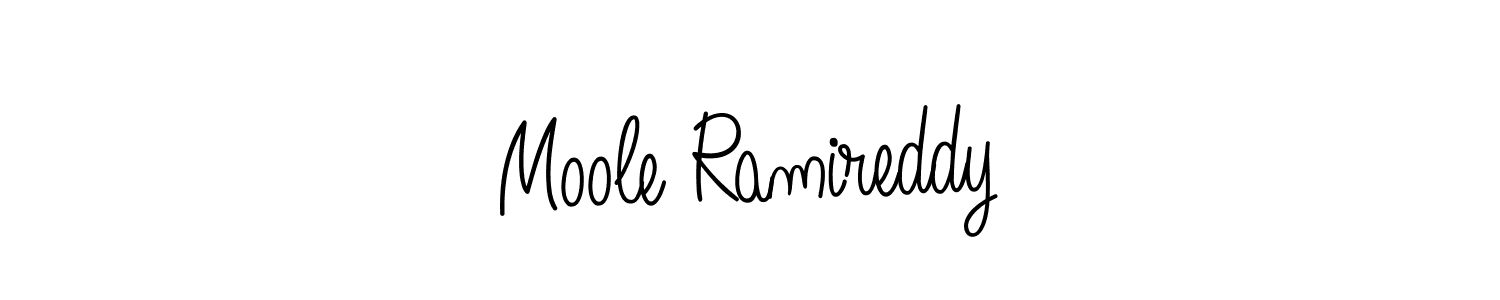 Similarly Angelique-Rose-font-FFP is the best handwritten signature design. Signature creator online .You can use it as an online autograph creator for name Moole Ramireddy. Moole Ramireddy signature style 5 images and pictures png