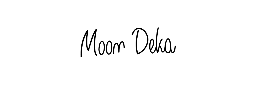 Similarly Angelique-Rose-font-FFP is the best handwritten signature design. Signature creator online .You can use it as an online autograph creator for name Moon Deka. Moon Deka signature style 5 images and pictures png