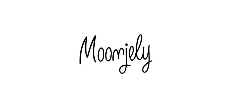 Also we have Moonjely name is the best signature style. Create professional handwritten signature collection using Angelique-Rose-font-FFP autograph style. Moonjely signature style 5 images and pictures png