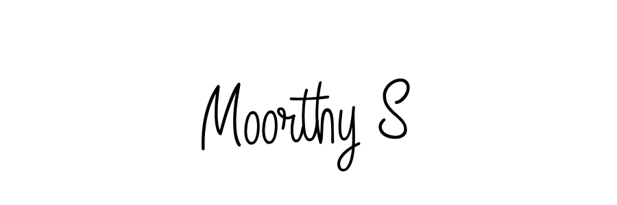 if you are searching for the best signature style for your name Moorthy S. so please give up your signature search. here we have designed multiple signature styles  using Angelique-Rose-font-FFP. Moorthy S signature style 5 images and pictures png