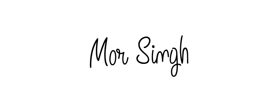 Mor Singh stylish signature style. Best Handwritten Sign (Angelique-Rose-font-FFP) for my name. Handwritten Signature Collection Ideas for my name Mor Singh. Mor Singh signature style 5 images and pictures png