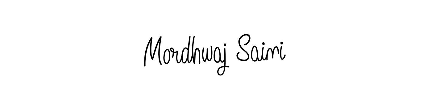 How to Draw Mordhwaj Saini signature style? Angelique-Rose-font-FFP is a latest design signature styles for name Mordhwaj Saini. Mordhwaj Saini signature style 5 images and pictures png