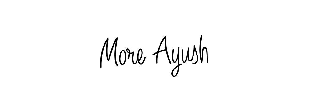 Make a short More Ayush signature style. Manage your documents anywhere anytime using Angelique-Rose-font-FFP. Create and add eSignatures, submit forms, share and send files easily. More Ayush signature style 5 images and pictures png