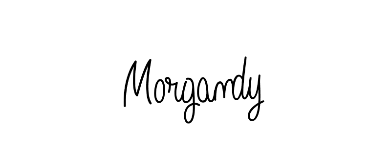 Use a signature maker to create a handwritten signature online. With this signature software, you can design (Angelique-Rose-font-FFP) your own signature for name Morgandy. Morgandy signature style 5 images and pictures png