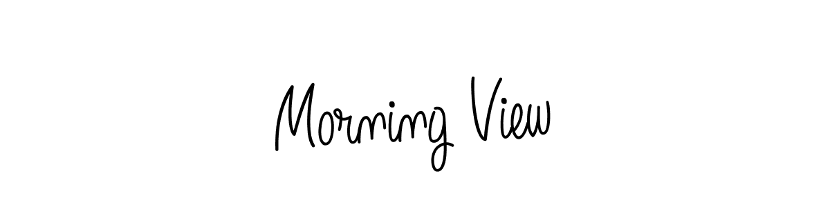 The best way (Angelique-Rose-font-FFP) to make a short signature is to pick only two or three words in your name. The name Morning View include a total of six letters. For converting this name. Morning View signature style 5 images and pictures png