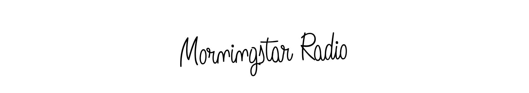 Use a signature maker to create a handwritten signature online. With this signature software, you can design (Angelique-Rose-font-FFP) your own signature for name Morningstar Radio. Morningstar Radio signature style 5 images and pictures png