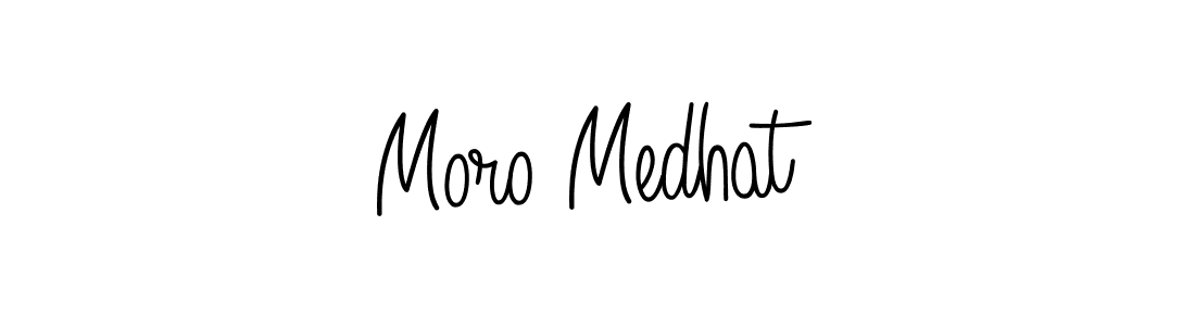 Use a signature maker to create a handwritten signature online. With this signature software, you can design (Angelique-Rose-font-FFP) your own signature for name Moro Medhat. Moro Medhat signature style 5 images and pictures png