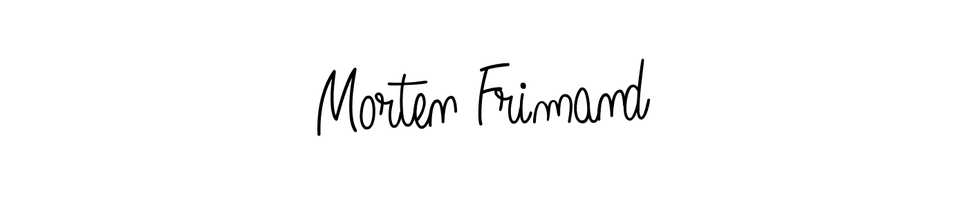 Make a beautiful signature design for name Morten Frimand. With this signature (Angelique-Rose-font-FFP) style, you can create a handwritten signature for free. Morten Frimand signature style 5 images and pictures png