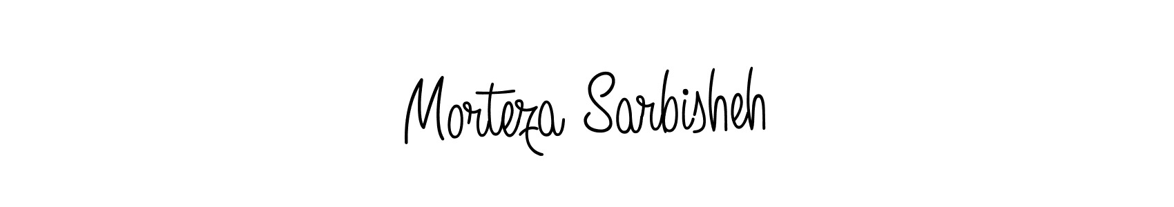 You should practise on your own different ways (Angelique-Rose-font-FFP) to write your name (Morteza Sarbisheh) in signature. don't let someone else do it for you. Morteza Sarbisheh signature style 5 images and pictures png