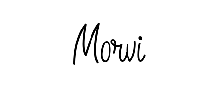 Try this chic Morvi handwritten sign style. Using Angelique-Rose-font-FFP font elements, it gives your name a sleek, memorable identity. Morvi signature style 5 images and pictures png