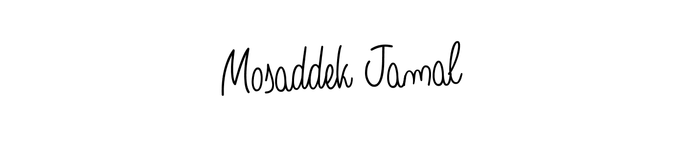 Make a beautiful signature design for name Mosaddek Jamal. With this signature (Angelique-Rose-font-FFP) style, you can create a handwritten signature for free. Mosaddek Jamal signature style 5 images and pictures png