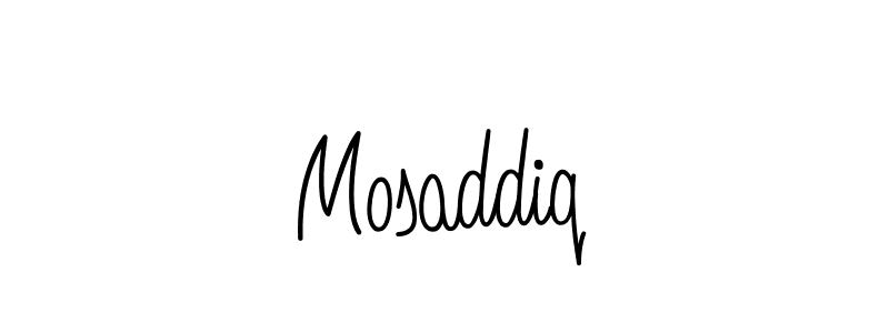 Mosaddiq stylish signature style. Best Handwritten Sign (Angelique-Rose-font-FFP) for my name. Handwritten Signature Collection Ideas for my name Mosaddiq. Mosaddiq signature style 5 images and pictures png