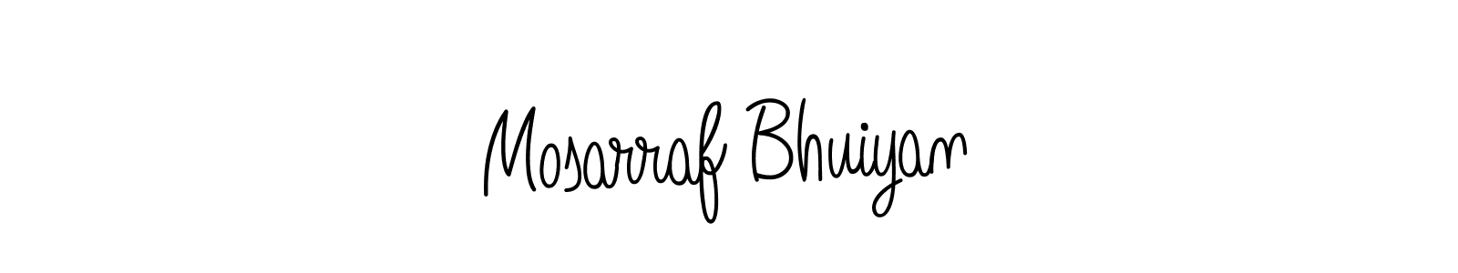 How to make Mosarraf Bhuiyan signature? Angelique-Rose-font-FFP is a professional autograph style. Create handwritten signature for Mosarraf Bhuiyan name. Mosarraf Bhuiyan signature style 5 images and pictures png