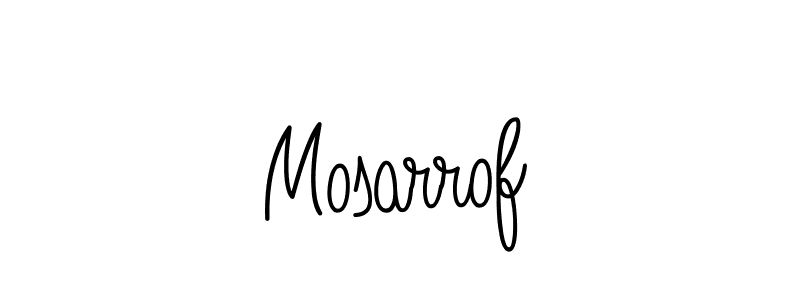 How to Draw Mosarrof signature style? Angelique-Rose-font-FFP is a latest design signature styles for name Mosarrof. Mosarrof signature style 5 images and pictures png