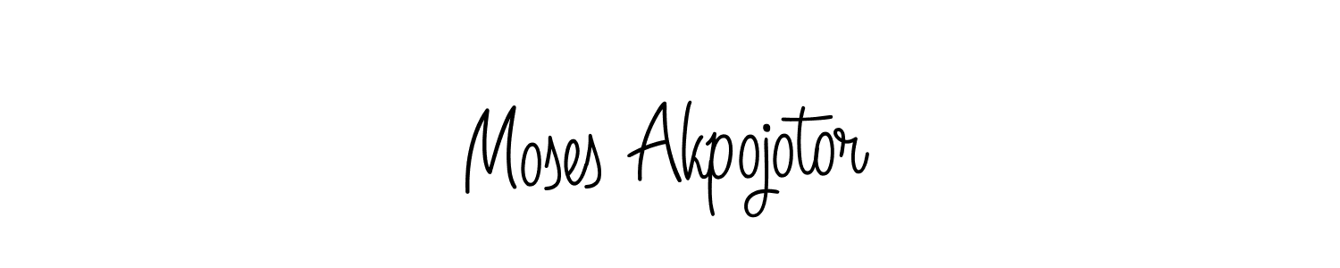 The best way (Angelique-Rose-font-FFP) to make a short signature is to pick only two or three words in your name. The name Moses Akpojotor include a total of six letters. For converting this name. Moses Akpojotor signature style 5 images and pictures png