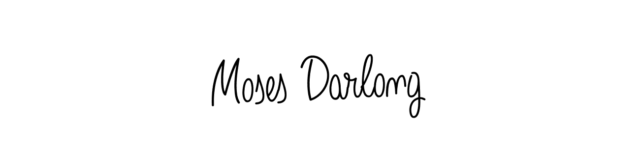 Make a beautiful signature design for name Moses Darlong. Use this online signature maker to create a handwritten signature for free. Moses Darlong signature style 5 images and pictures png