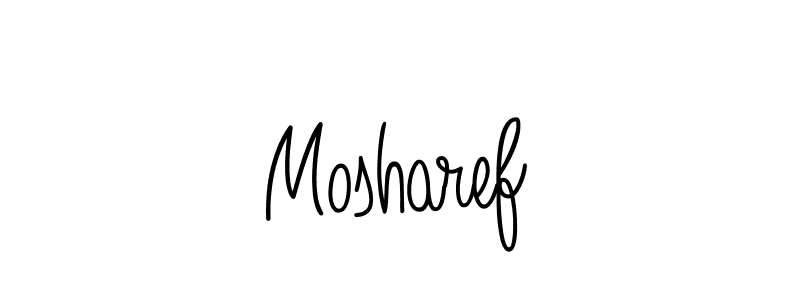 Create a beautiful signature design for name Mosharef. With this signature (Angelique-Rose-font-FFP) fonts, you can make a handwritten signature for free. Mosharef signature style 5 images and pictures png