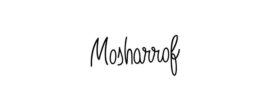 Once you've used our free online signature maker to create your best signature Angelique-Rose-font-FFP style, it's time to enjoy all of the benefits that Mosharrof name signing documents. Mosharrof signature style 5 images and pictures png