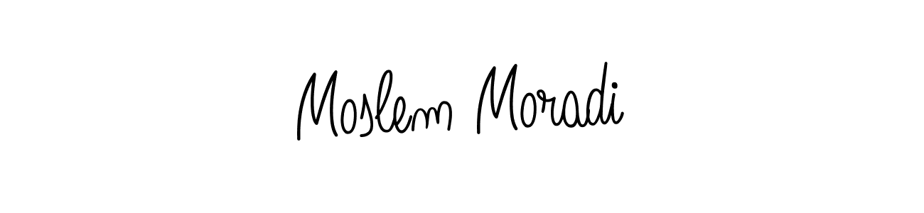 Also we have Moslem Moradi name is the best signature style. Create professional handwritten signature collection using Angelique-Rose-font-FFP autograph style. Moslem Moradi signature style 5 images and pictures png