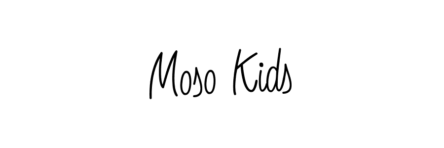 Moso Kids stylish signature style. Best Handwritten Sign (Angelique-Rose-font-FFP) for my name. Handwritten Signature Collection Ideas for my name Moso Kids. Moso Kids signature style 5 images and pictures png