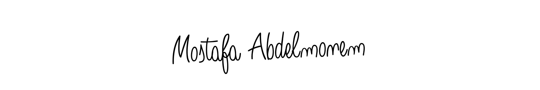 Make a beautiful signature design for name Mostafa Abdelmonem. With this signature (Angelique-Rose-font-FFP) style, you can create a handwritten signature for free. Mostafa Abdelmonem signature style 5 images and pictures png