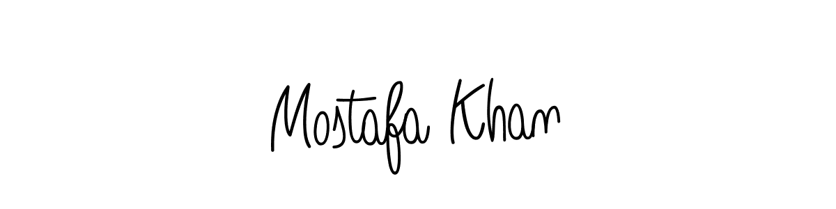 How to make Mostafa Khan name signature. Use Angelique-Rose-font-FFP style for creating short signs online. This is the latest handwritten sign. Mostafa Khan signature style 5 images and pictures png